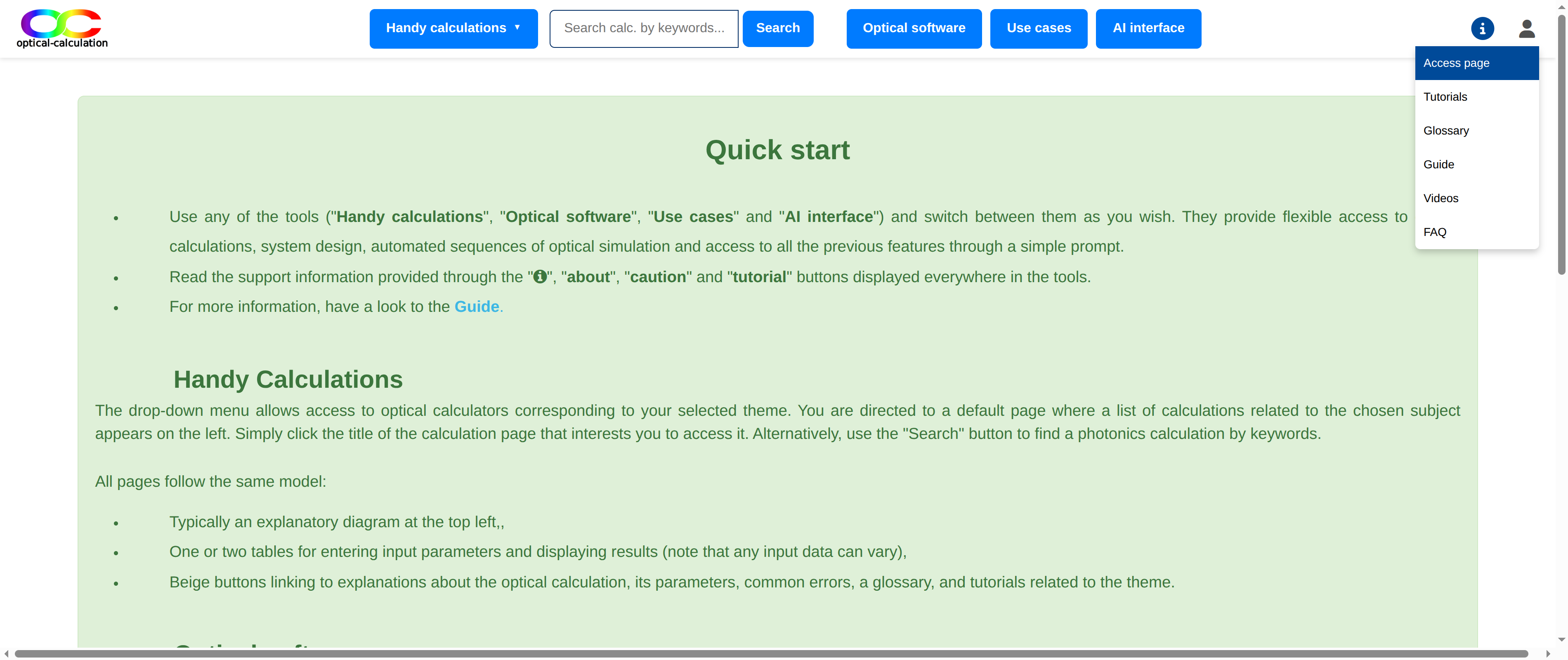 access page