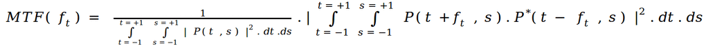 MTF formula