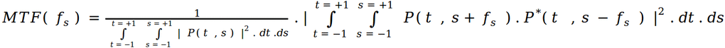 MTF formula