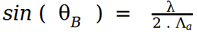 acousto optic formula