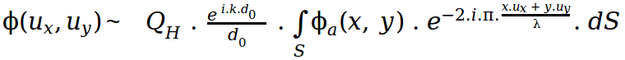 diffraction formula
