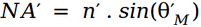 geometric aberration formula