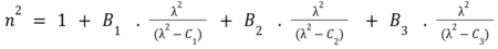 Sellmeier formula