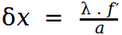 interference formula