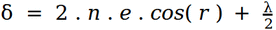 interference formula