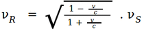spectral shift formula