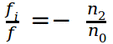 paraxial parameters formula