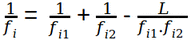 paraxial parameters formula