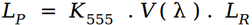 radiometry-photometry formula